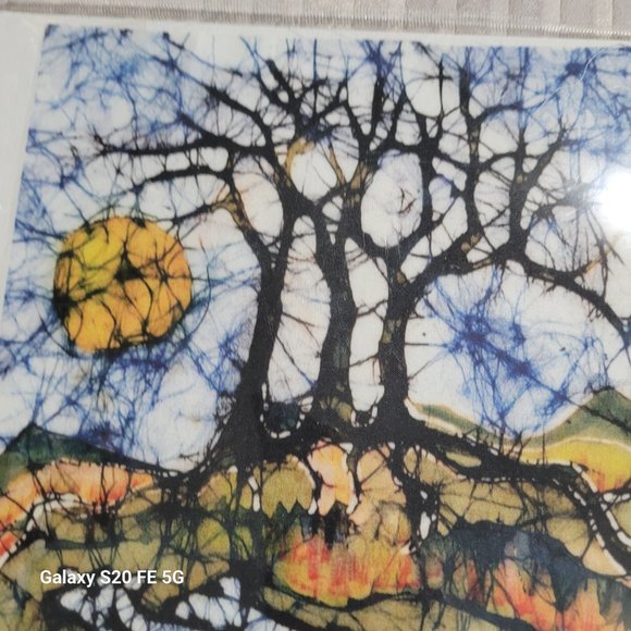 Holsiein Cows Below Autumn Trees Custom Printed Fabric Art by Carol Law Conklin - Picture 5 of 11